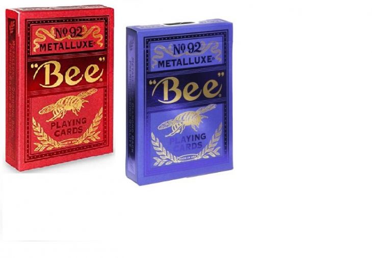 Bee Metalluxe Red Blue - 2 Deck Set main image
